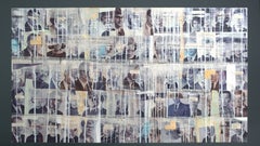 Teoría de Interferencia. Mixed media Collage, on Canvas Painting
