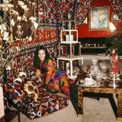 Around That Time - Diane von Fürstenberg, 1972, Small Portrait Color Photograph