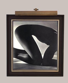 Triangles- Male Nude Portrait B&W Photograph Platinum-Palladium Print on Canvas