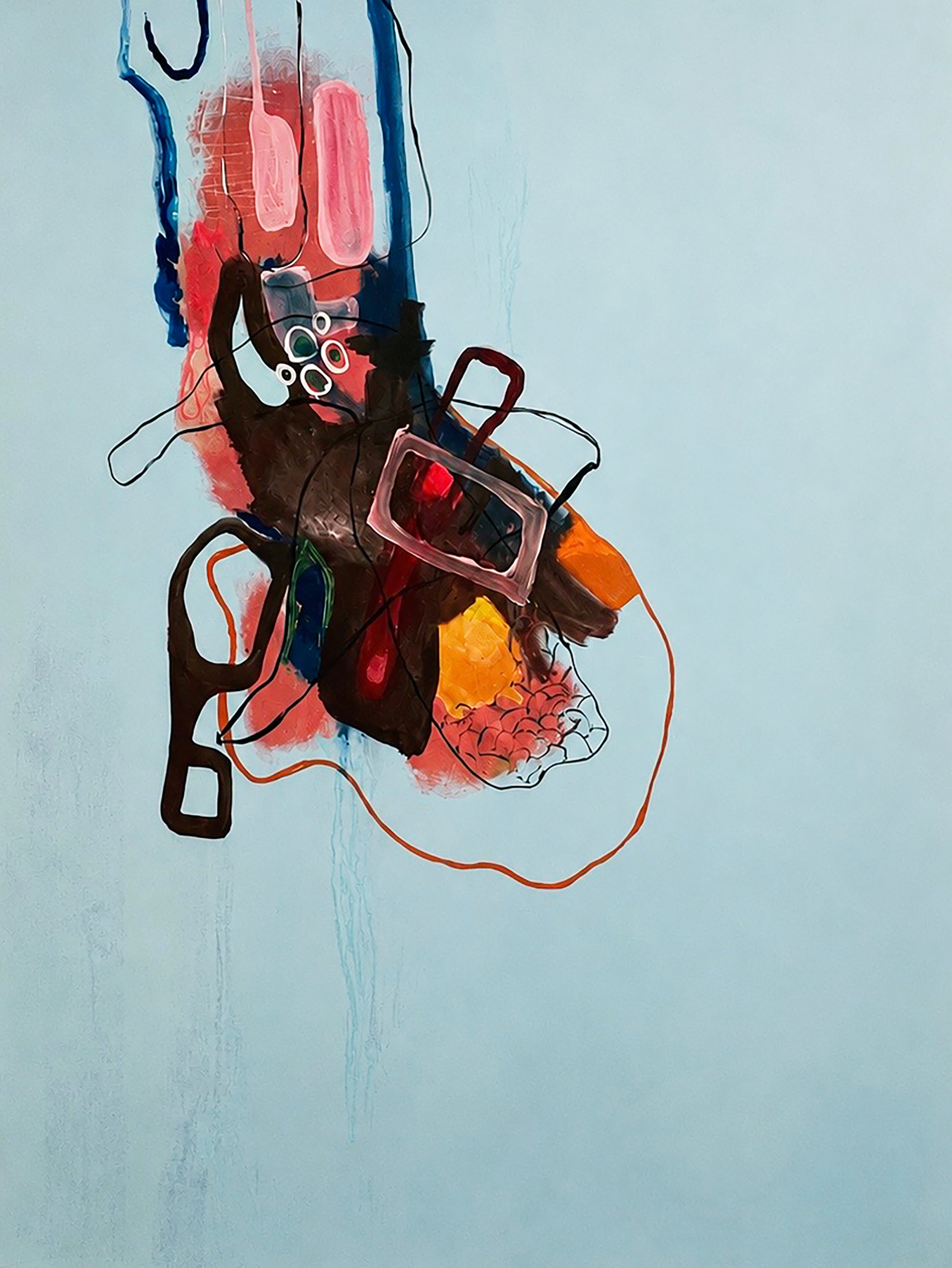 Asimetrias #5. Mixed Media Canvas Painting