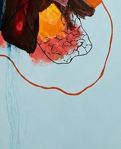 Asimetrias n.º 5. Pintura sobre lienzo en técnica mixta