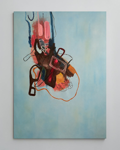 Asimetrias #5. Mixed Media Canvas Painting