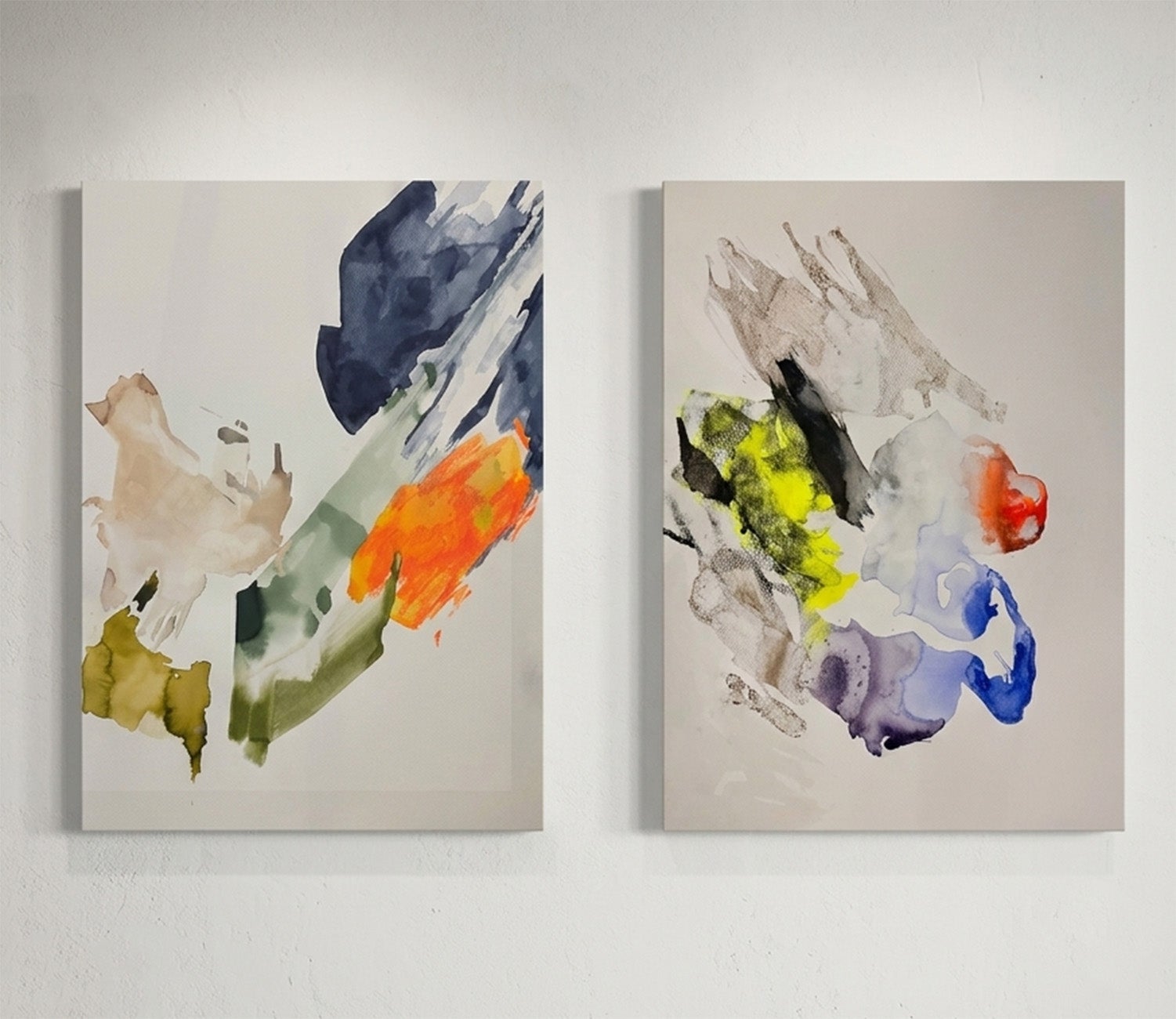 Impermanence Series n16 and n20 Diptych. From Impermanence series