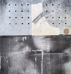Leave space for silence. Mixed media on MDF hardboard panel