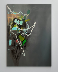 Asimetrias #8. Mixed Media Canvas Painting