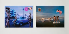 Miami & Alaska, Diptych, From the Mani- Cartes Postales series.