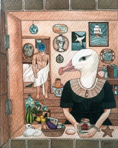 „The Albatross“ / „El Albatros“, 2024. Aquarell auf Papier