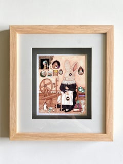 The Whirler Watercolor on Archival Paper, Contemporary, Framed, Signed