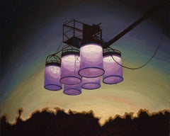 Grua (Der Kran). Aus der „The Light“-Reihe. Gemälde in Öl auf Leinwand