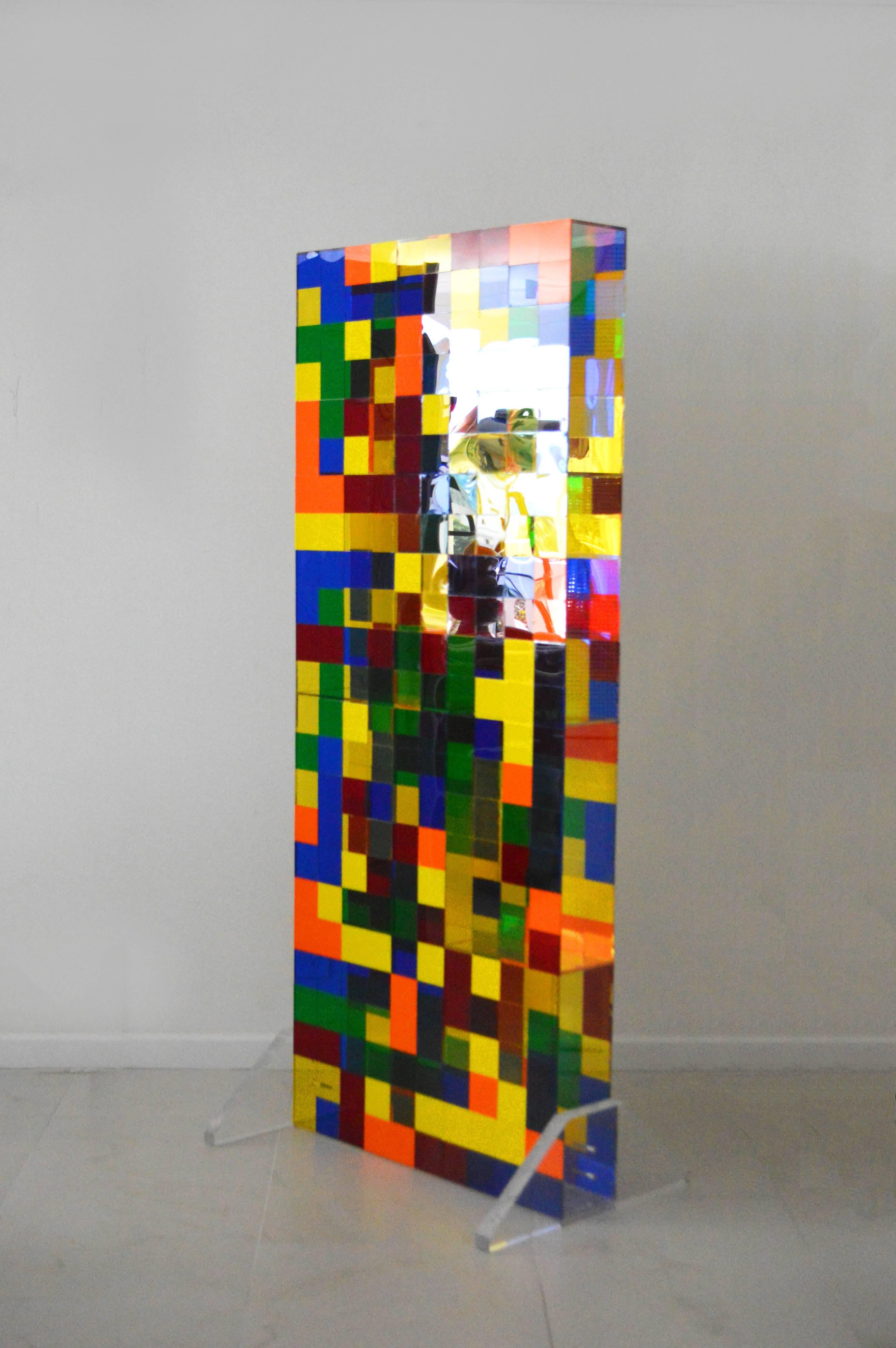 Alejandro Valencia Abstract Sculpture - GENOMA - Plexiglass Sculpture