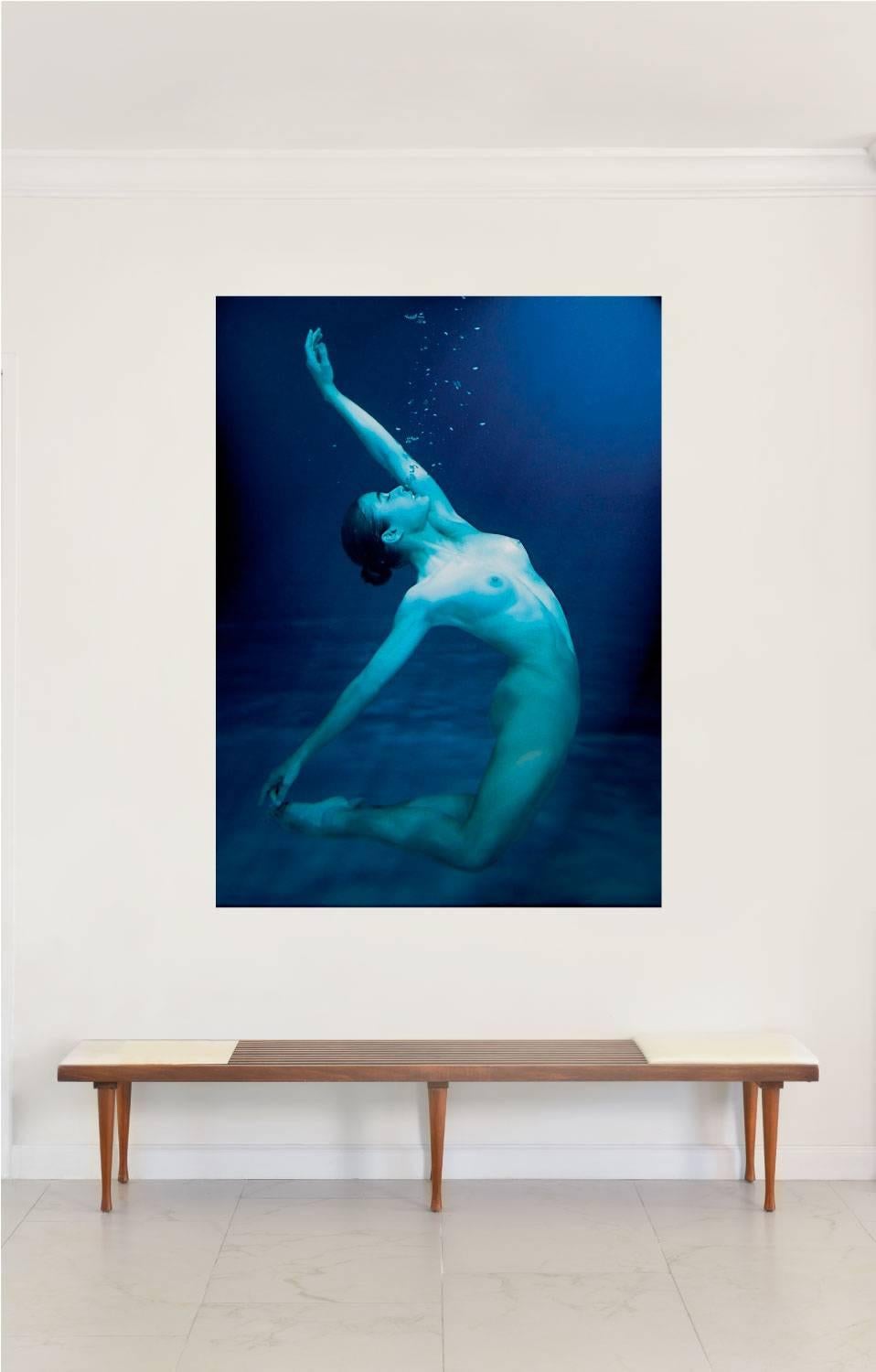 Half Angels Half Demons #6, Underwater nude limited edition color photograph - Photograph by Mauricio Velez