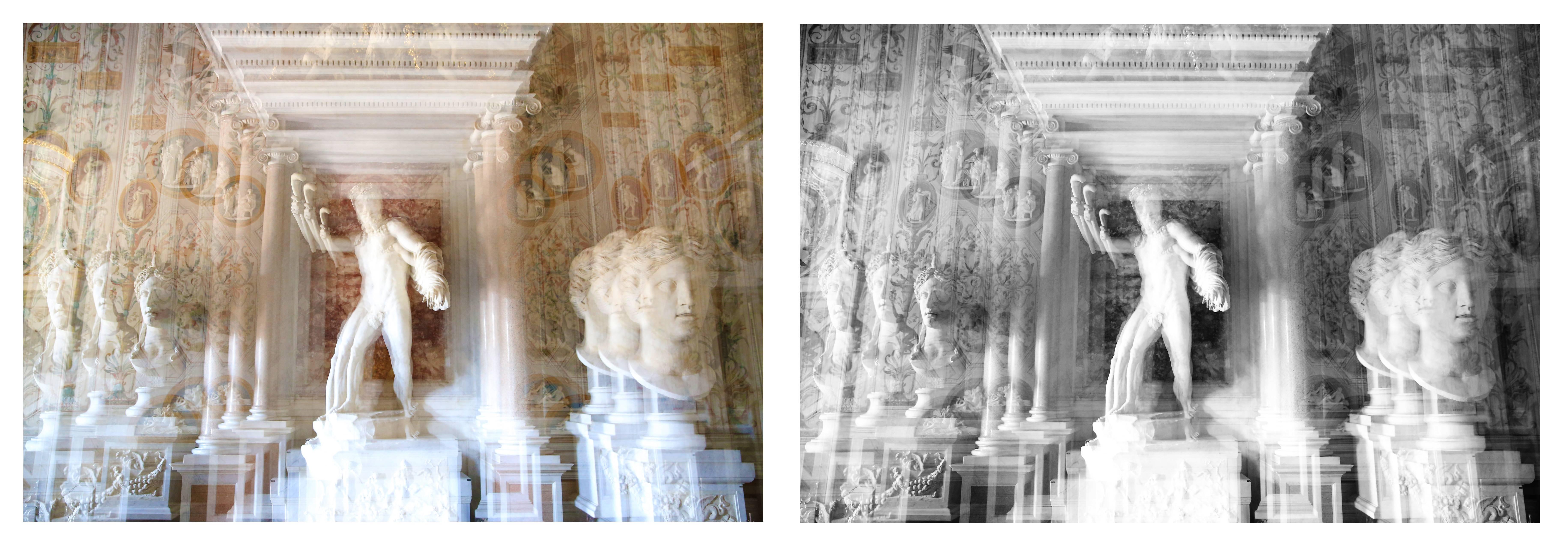 Magda Von Hanau Abstract Photograph - Villa Borghese Diptych 