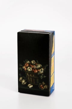 Untitled #6 from 'Biotá' series, Still Life Painting on Cardboard Box