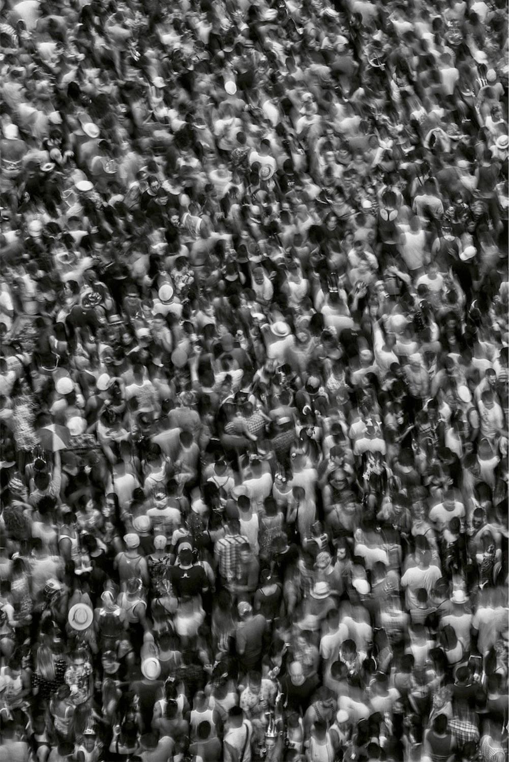 Guilherme Licurgo Black and White Photograph - O Carnaval, Sao Paulo. Brazil. Figurative landscape black and white photograph