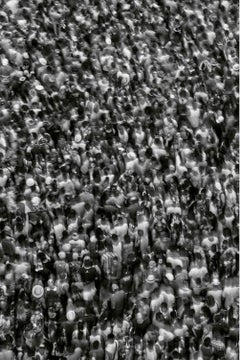 O Carnaval, Sao Paulo. Brazil. Figurative landscape black and white photograph