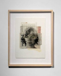 She Knew She Would Not Be The Same, Mixed Media Collage Portrait