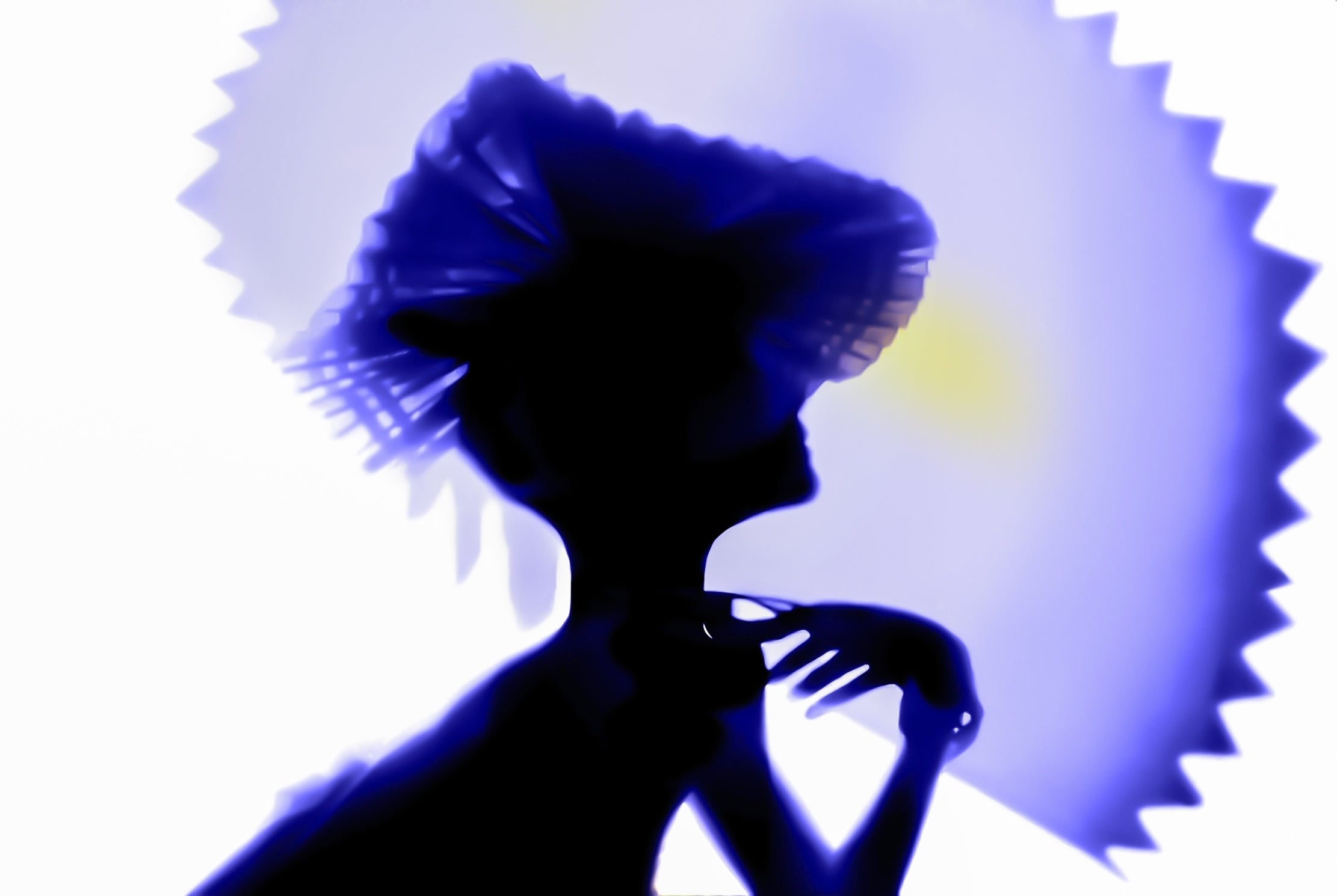 Dora Franco Abstract Photograph - Back Lighting purple