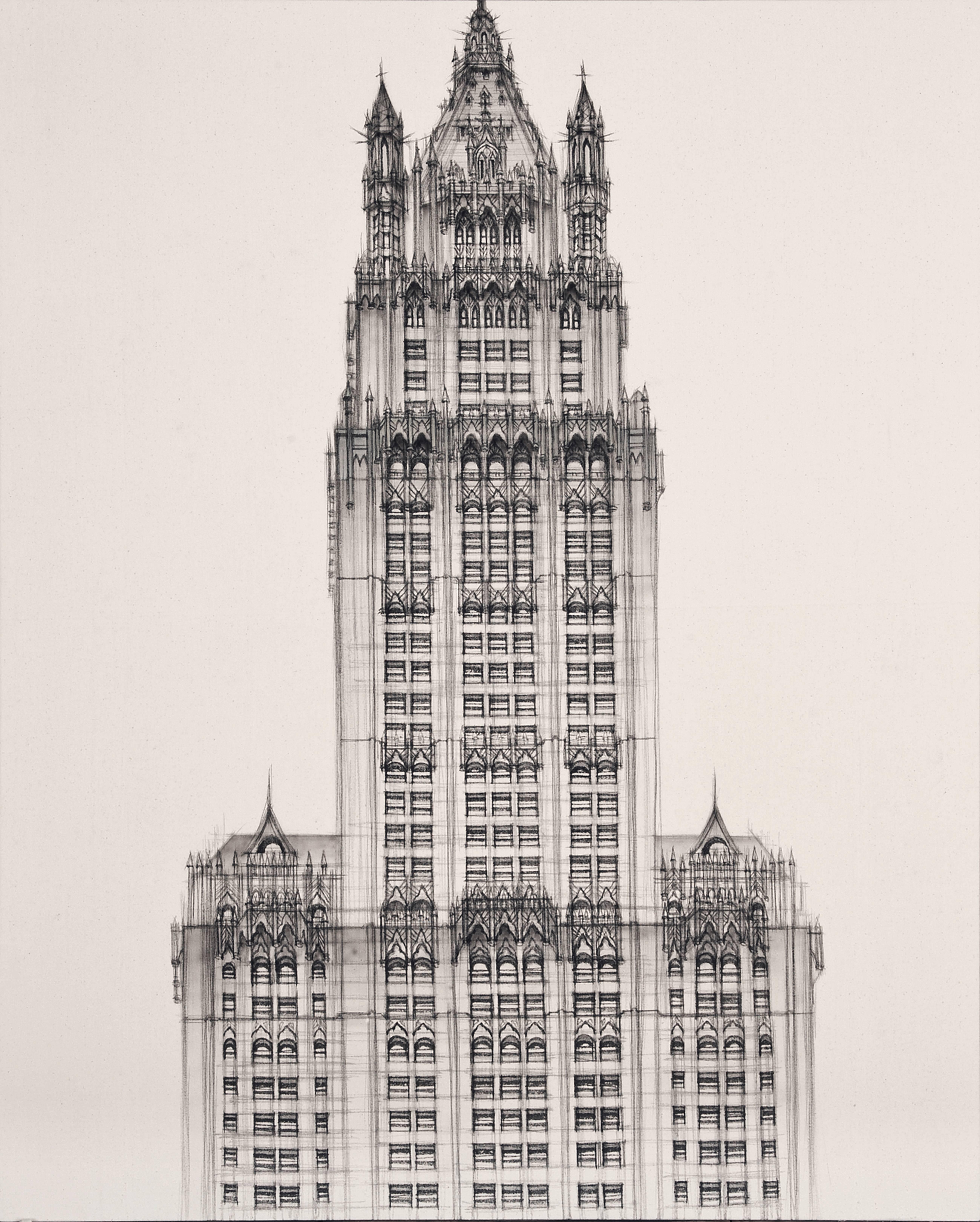 Yuwoon Lee Landscape Painting - Woolworth Building