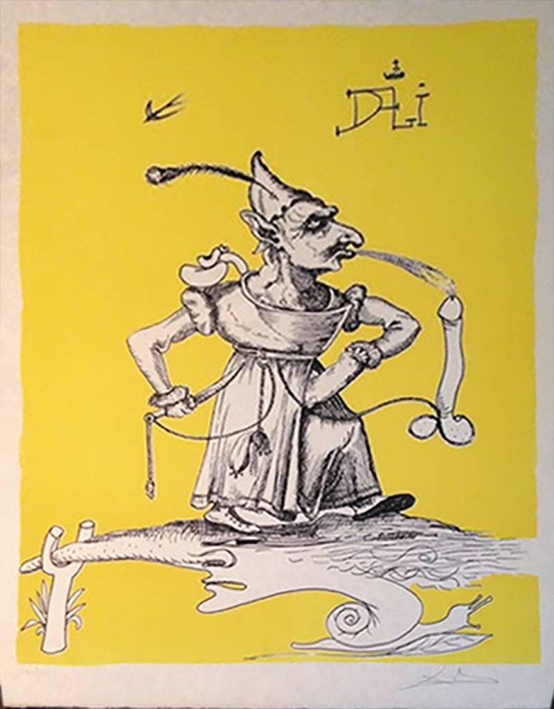 Salvador Dalí Figurative Print - Les Songes Drolatiques de Pantagruel