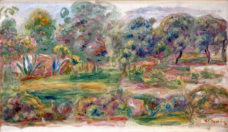 Pierre-Auguste Renoir Figurative Painting - Landscape near Cagnes
