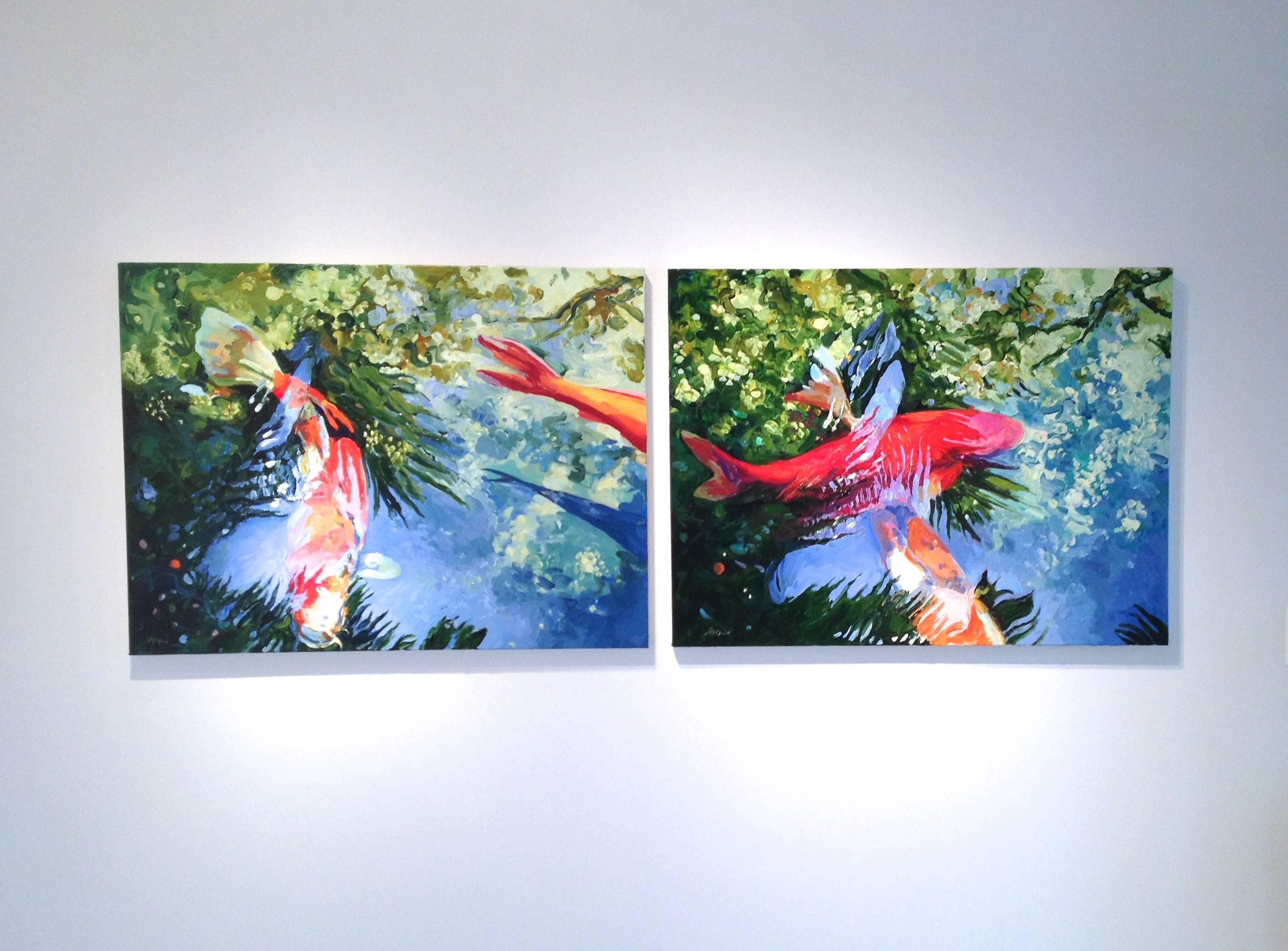 "Linda Holt :  Koi & Abstractions récents