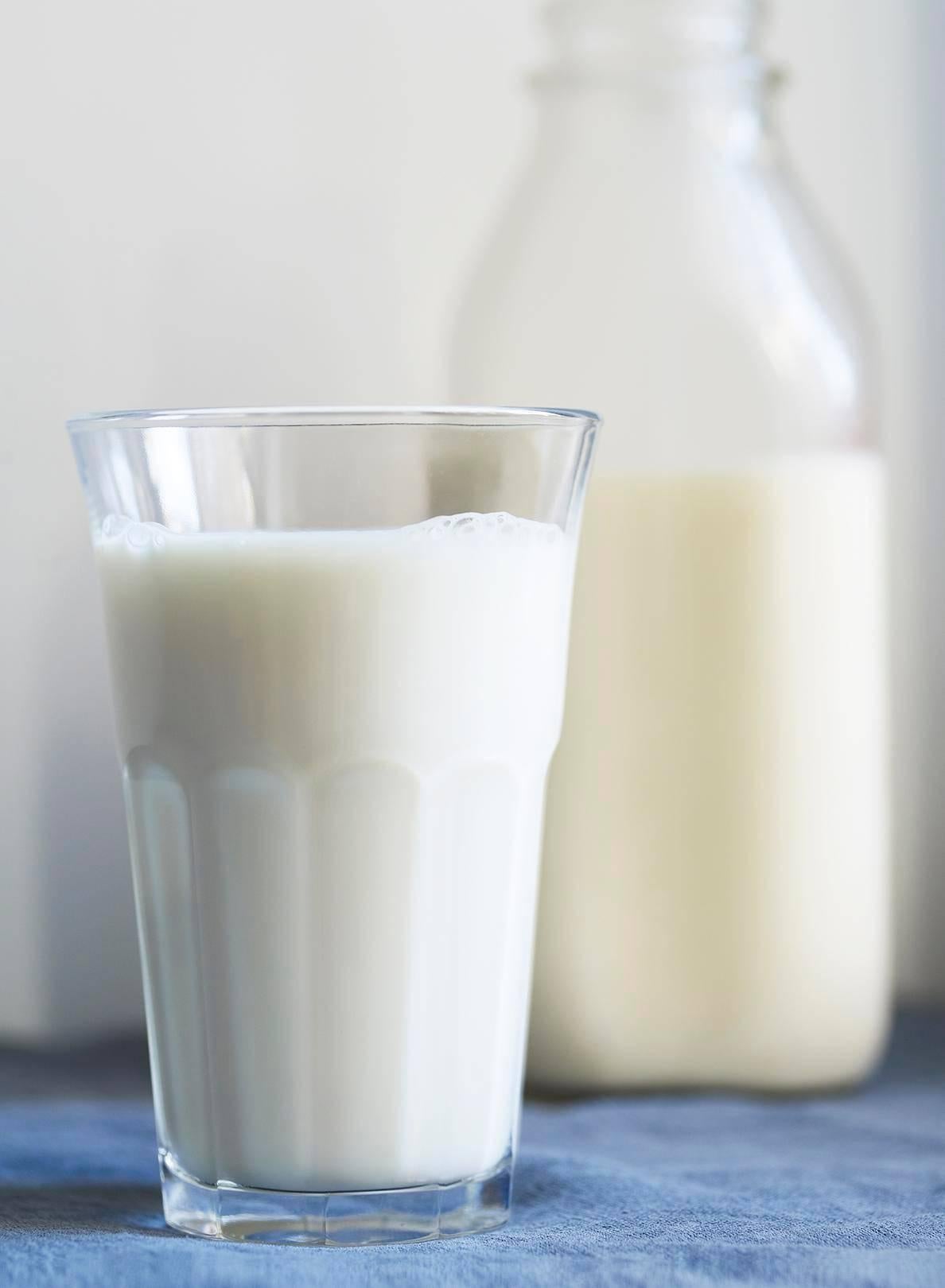 "Glass of Milk with Bottle" Modern Photography Still-Life Food