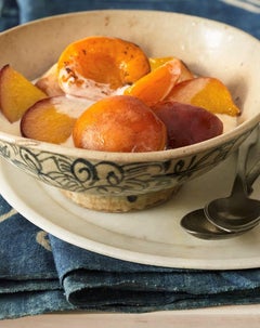 "Peaches and Cream" Modern Photography Still-Life Food