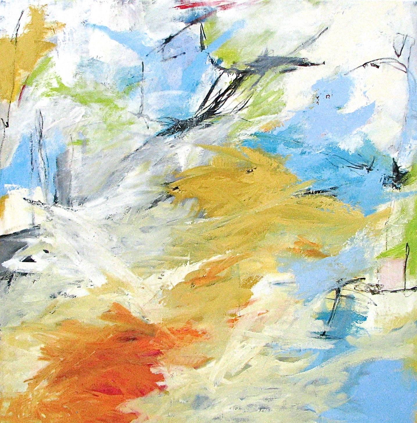 Cathy Bennigson Abstract Painting - Sunny Sundays