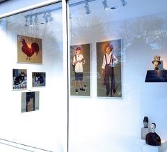 "Ragazzo di campagna" Pittura ad olio americana contemporanea folkloristica Ritratto figurato Greene & Greene