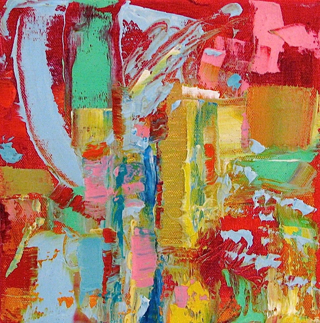 Linda Holt Abstract Painting - Small Abstract  # 59