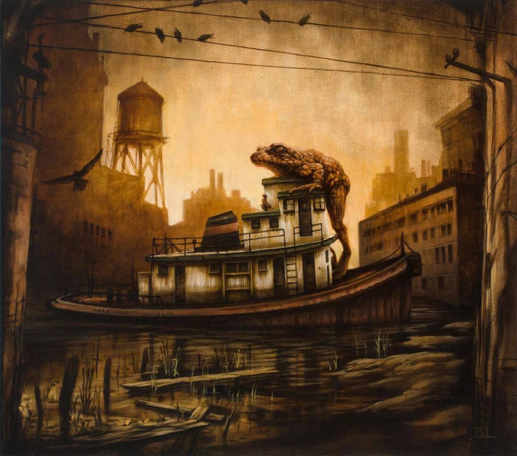 Brin Levinson Animal Painting - The Harbormaster