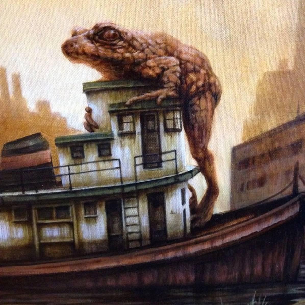 The Harbormaster - Painting by Brin Levinson