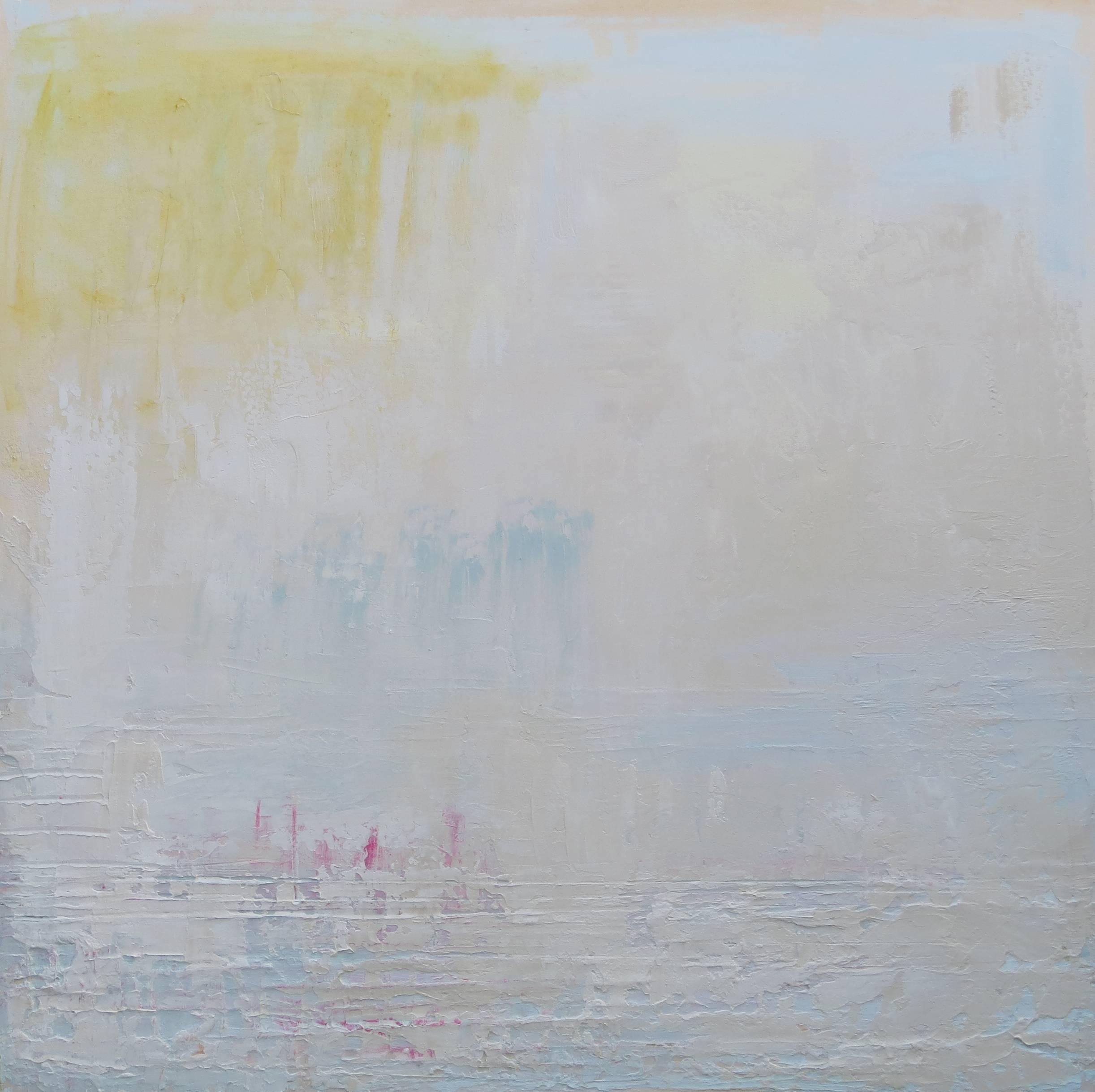 Barbara Sussberg Abstract Painting - Sea Coast, Early Morning