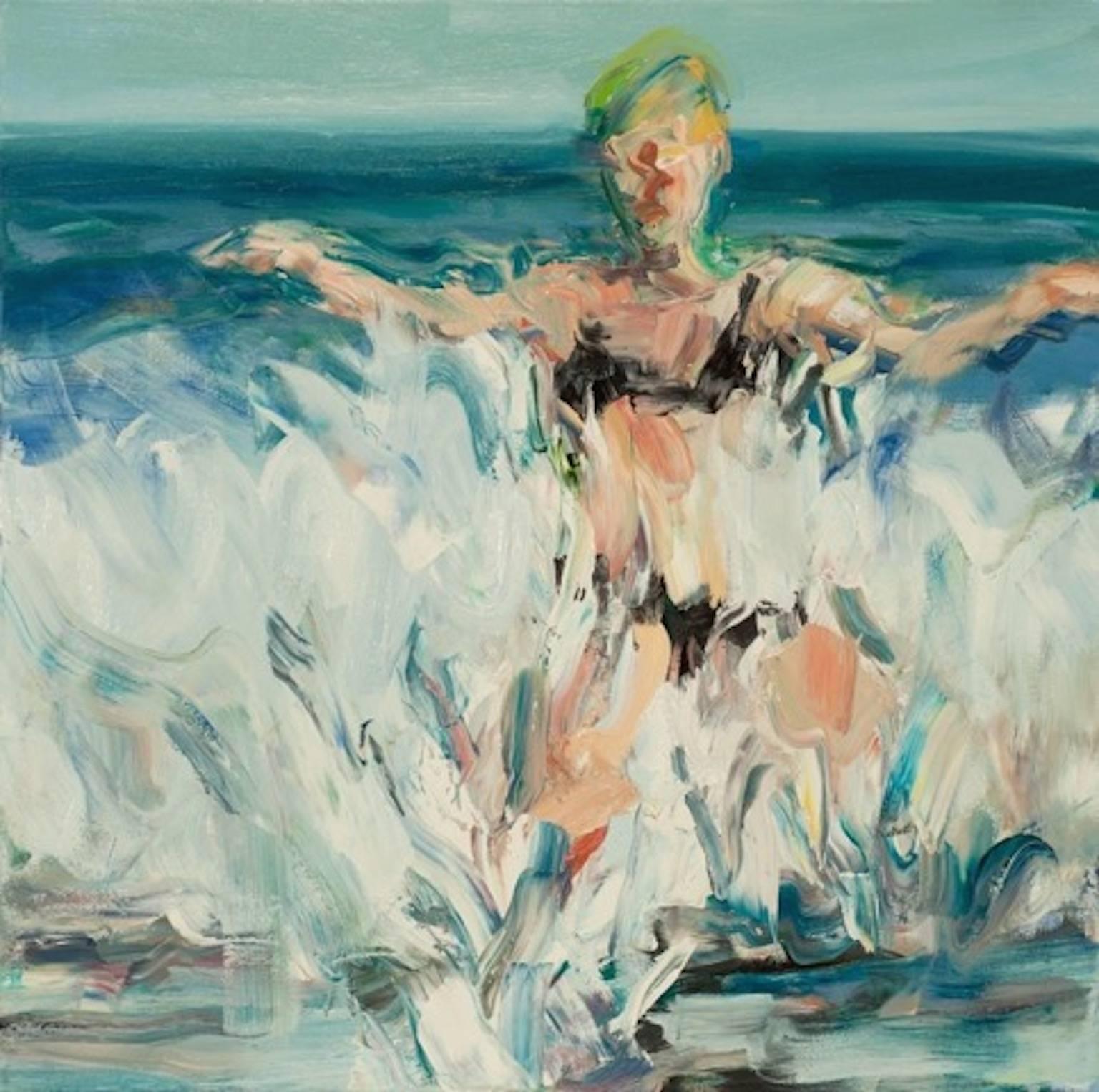 Marshall Crossman Abstract Painting - Beach Series #174
