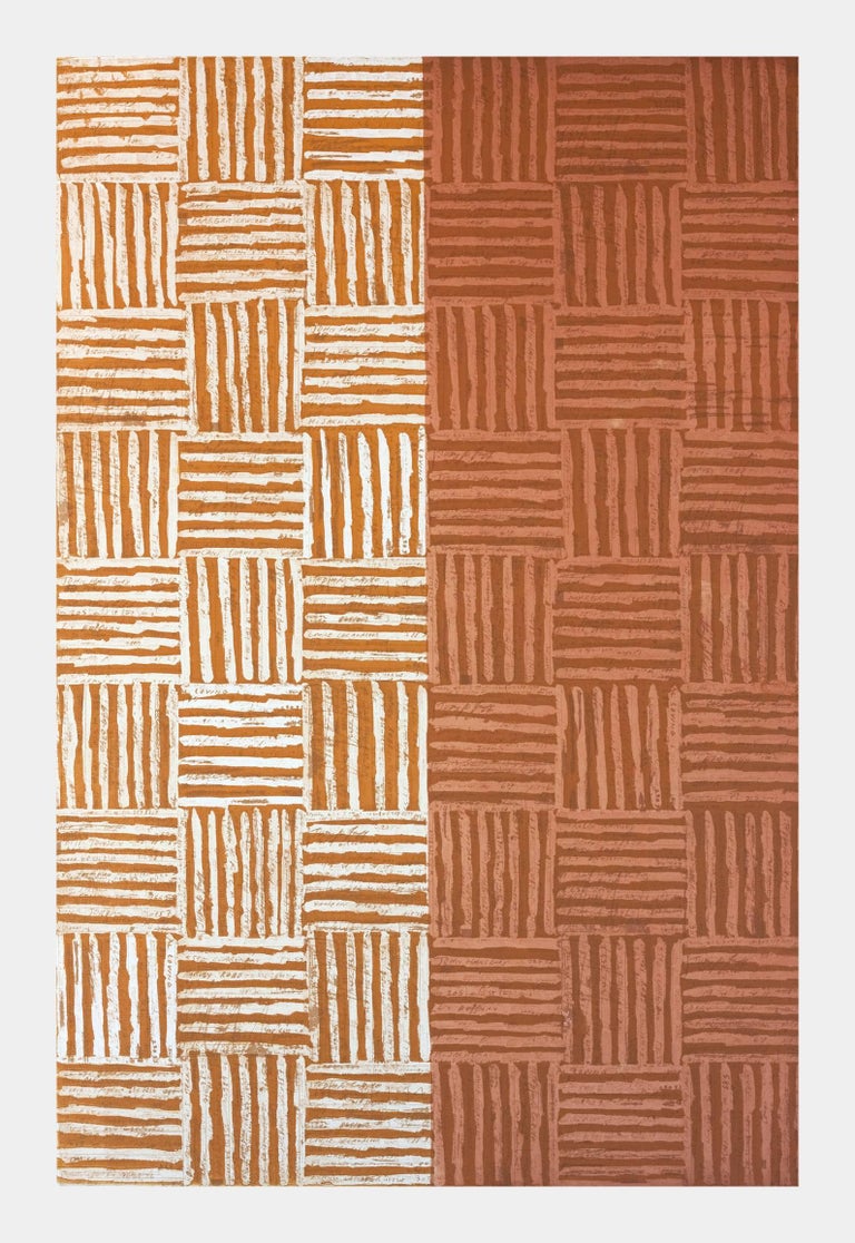 <i></noscript>DNA: Etching: IV</i>, 2015, by McArthur Binion, offered by Betsy Senior Fine Art