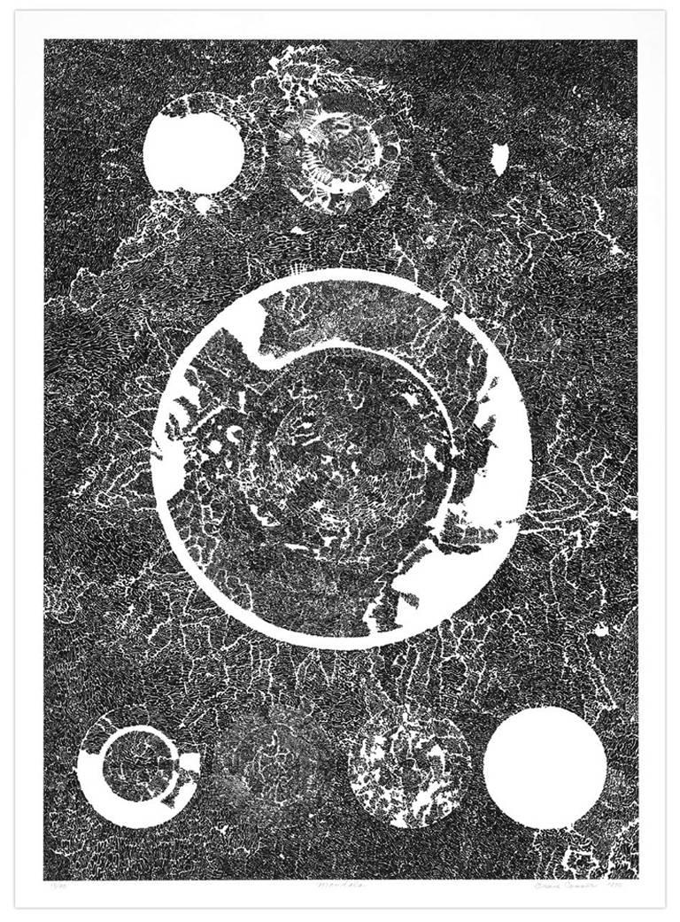 Bruce Conner Abstract Print - 100 Series: #120 MANDALA