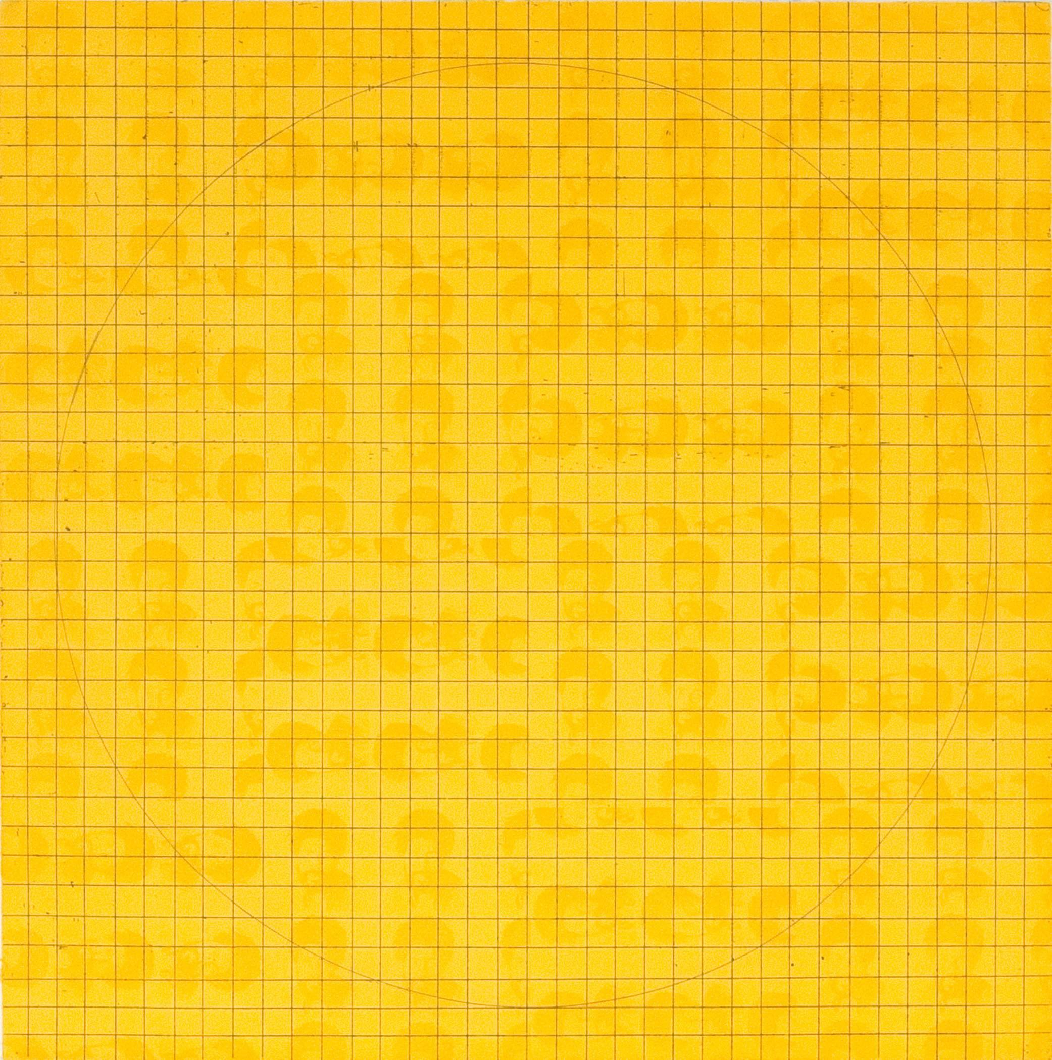 McArthur Binion Abstract Print - MAB: (Etching II) 1971 Yellow
