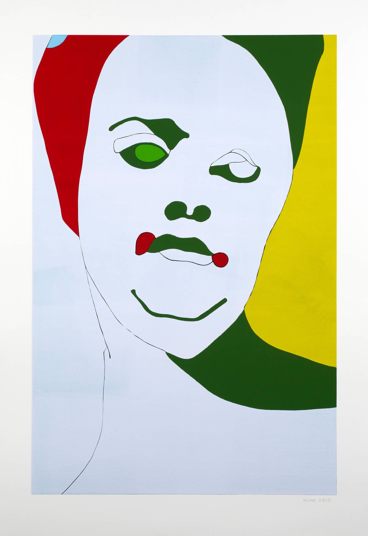Gary Hume Portrait Print - Young Turk