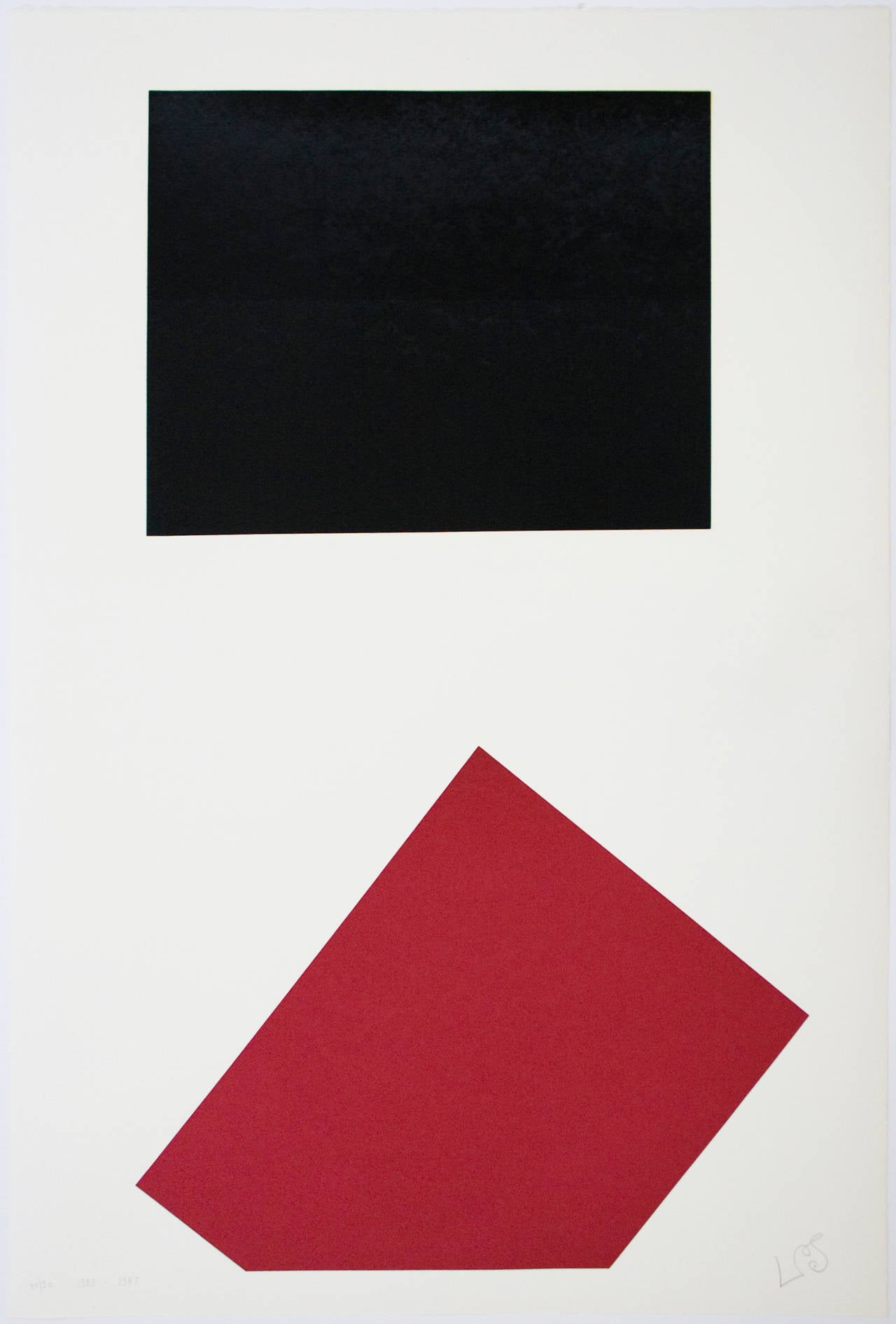 Leon Polk Smith Abstract Print - Werkubersicht/Work-Overview J