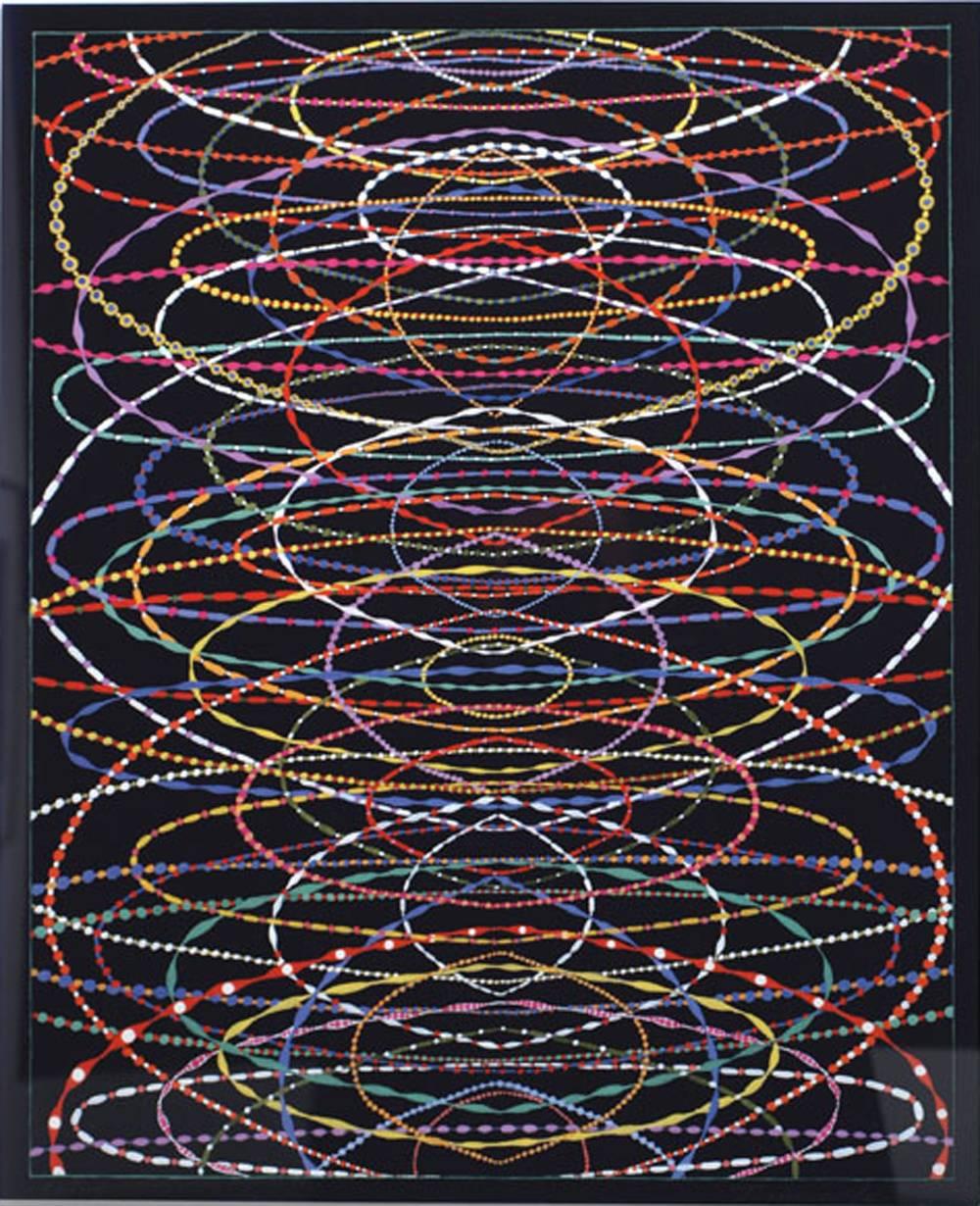Fred Tomaselli Abstract Print - After Echolocation #2