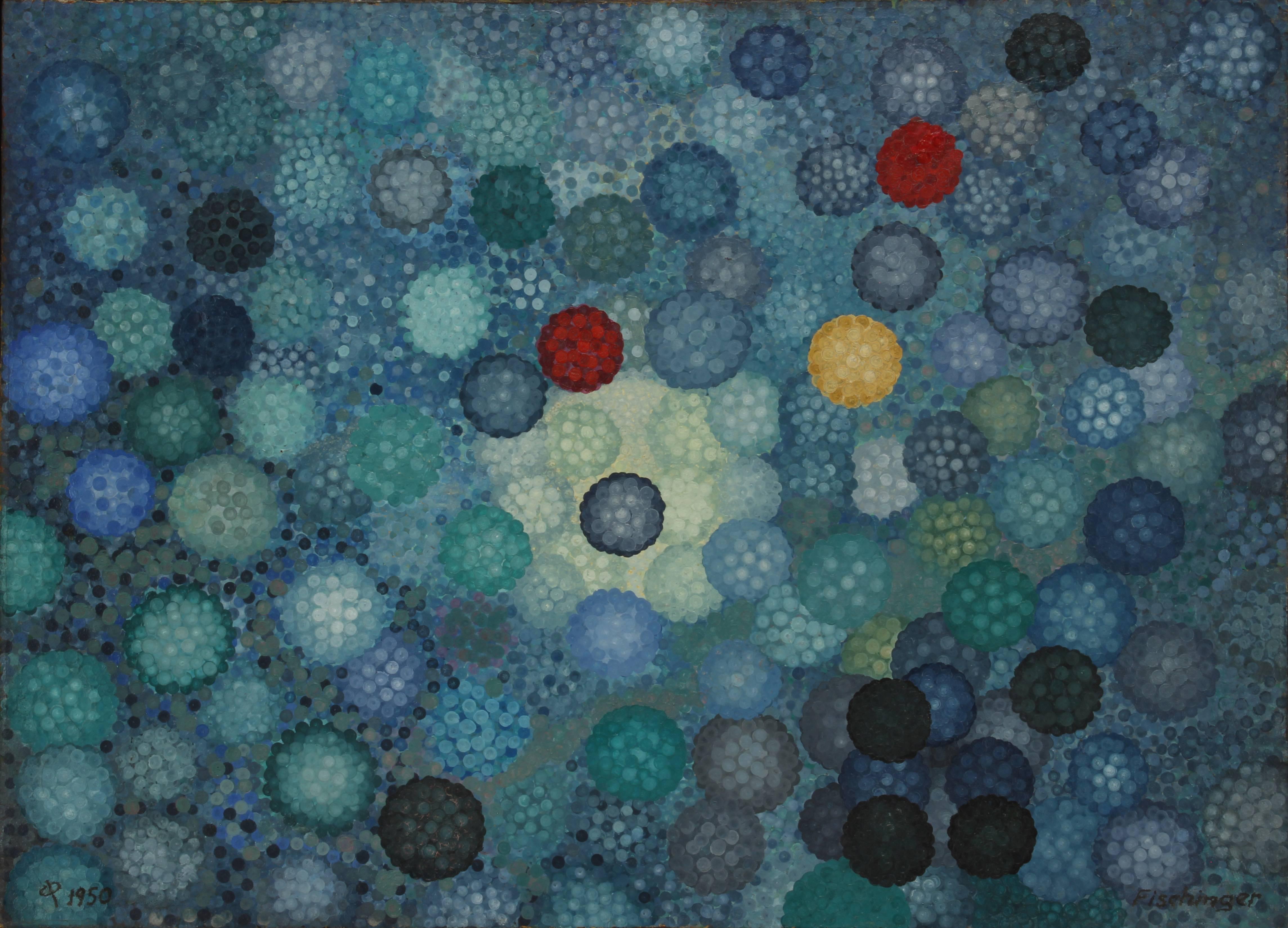 Oskar Fischinger Abstract Painting - Atoms