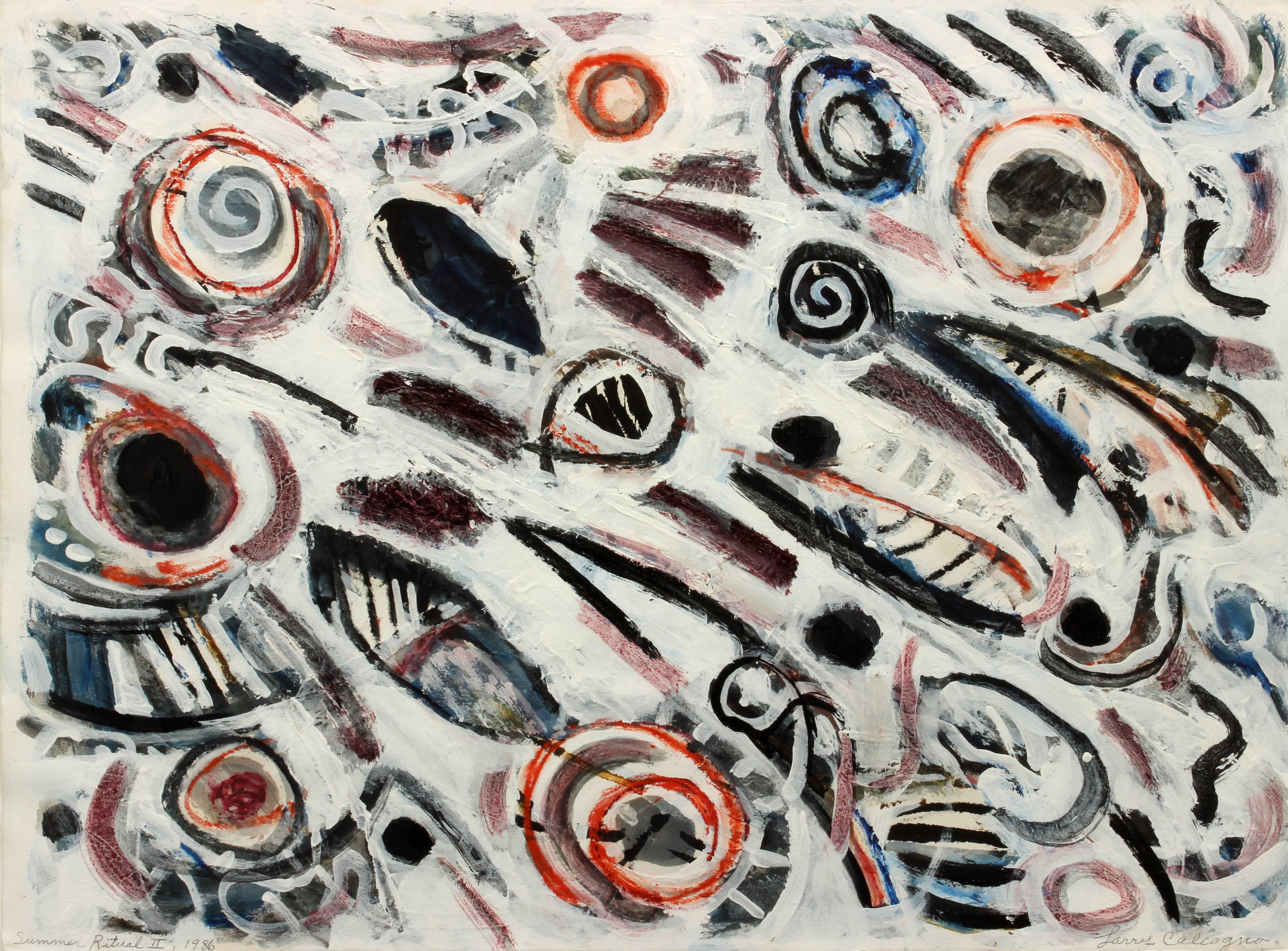 Lawrence Calcagno Abstract Painting - Summer Ritual II