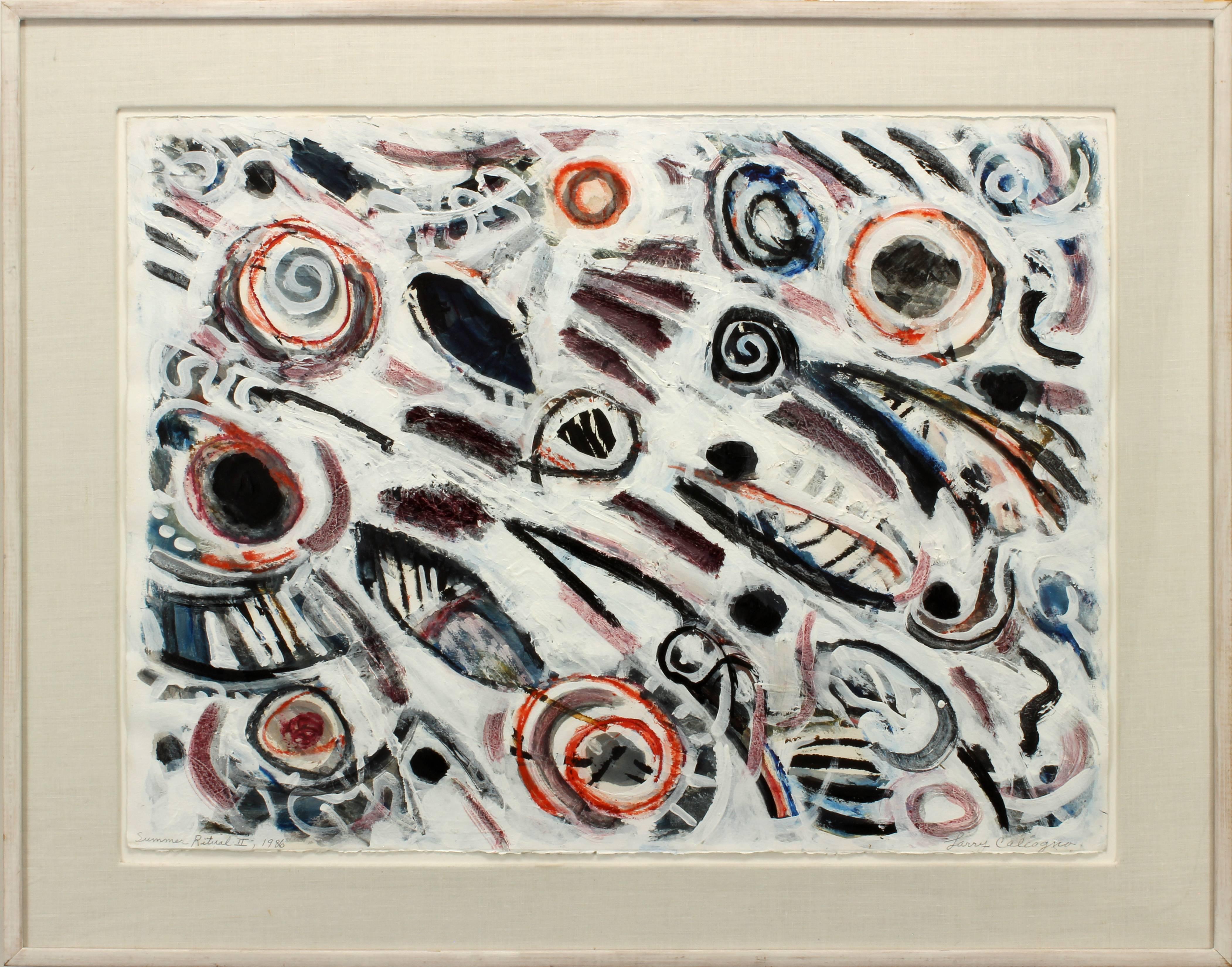 Summer Ritual II - Abstract Painting by Lawrence Calcagno