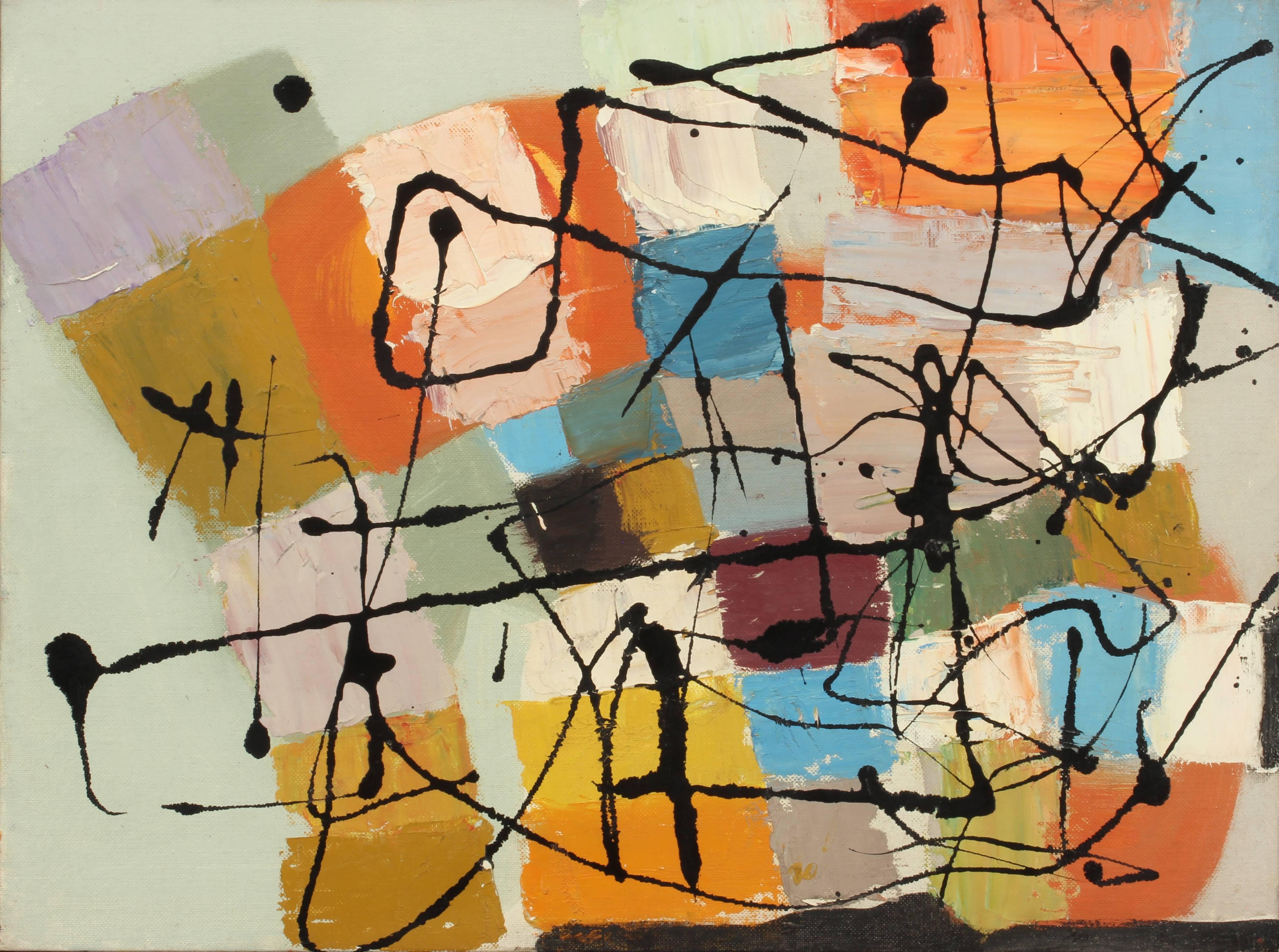 Beatrice Mandelman Abstract Painting - Untitled