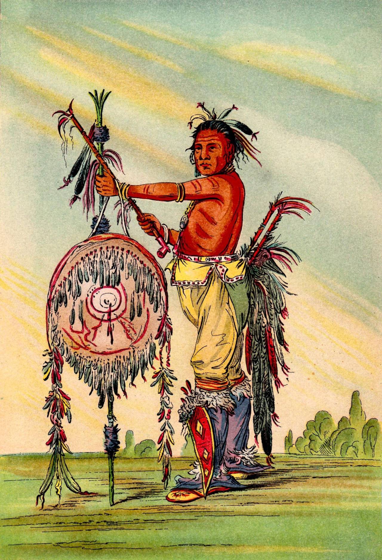 Sac and Fox Chiefs - Print by George Catlin