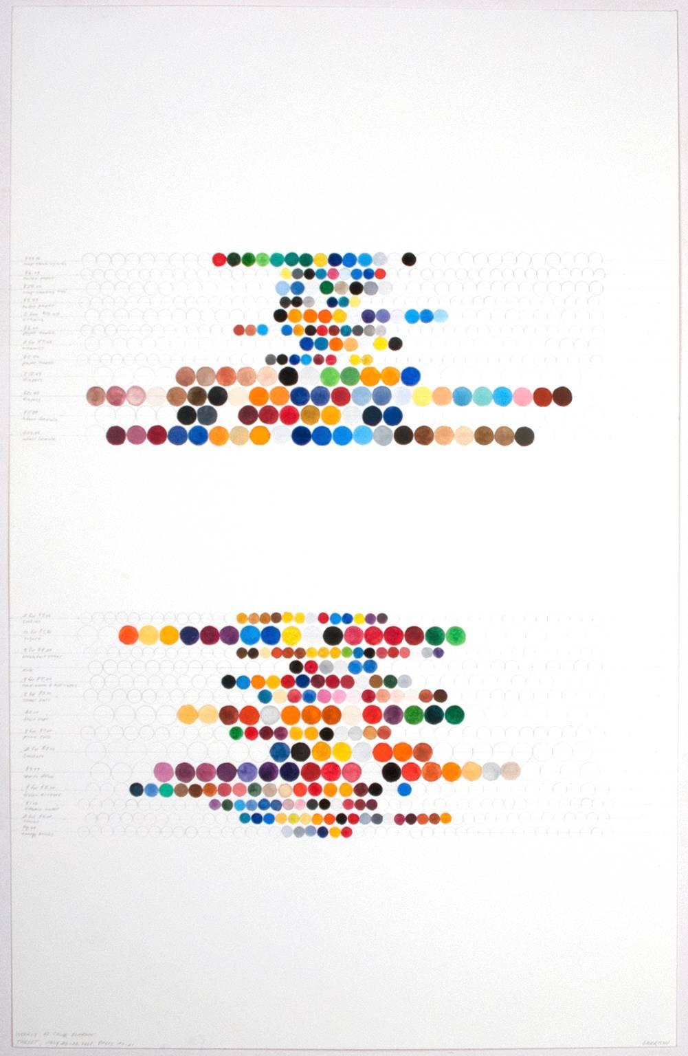 Richard Garrison Abstract Drawing - Weekly Ad Color Scheme, Target, July 20 –26, 2008, Pages 20-21