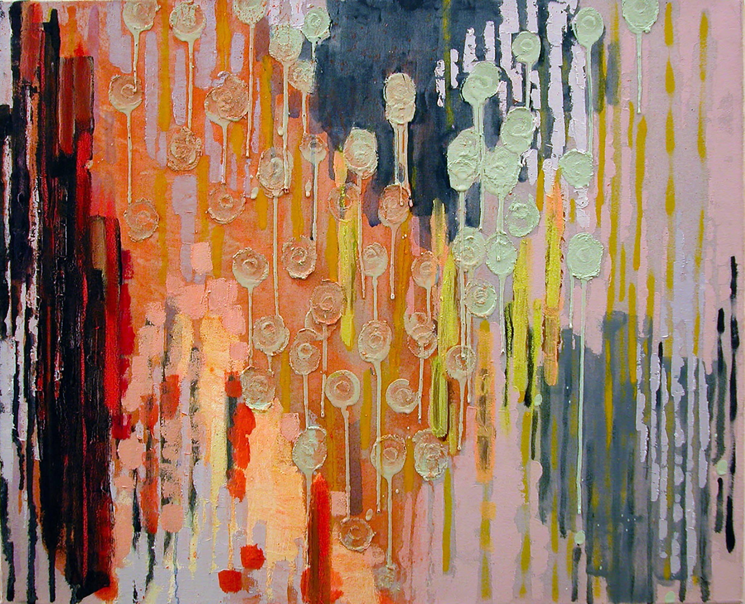 Molly Herman Abstract Painting - Florine's Curtain