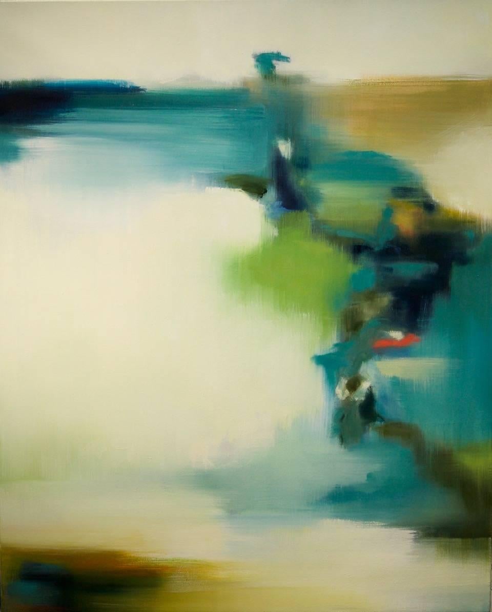 Liz Dexheimer Abstract Painting - Meditation Series Flow abstract landscape
