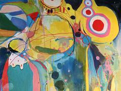 Righteous Silence colorful large abstract painting