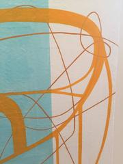 Orange Lipstick turquoise Mid Century Modern style